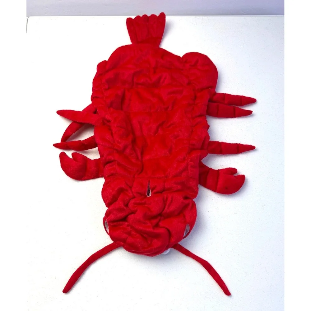 Pet Halloween Lobster Dog Costume Red S Medium Sea Creature Animal Hooded S/M